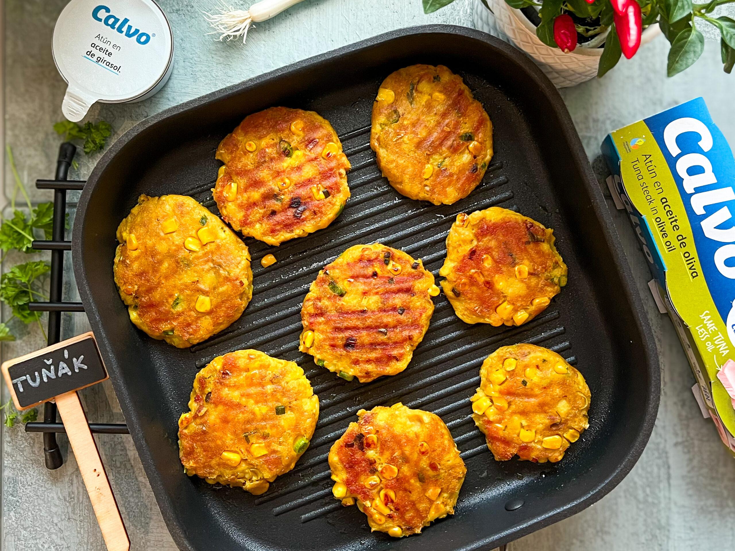 Bramborové placky s tuňákem a kukuřicí