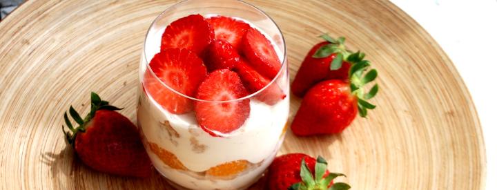 Zdravý skleničkový dezert