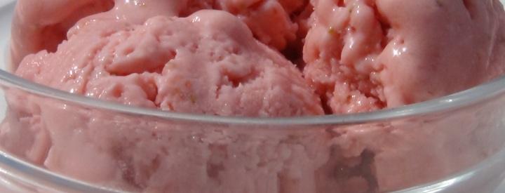 Domácí jahodová mrzlina