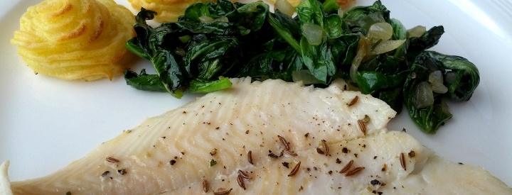 Dušená ryba se zeleninou