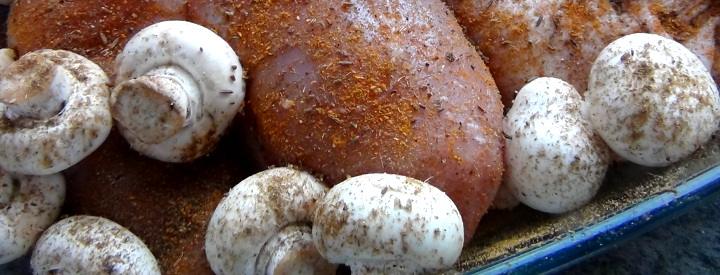 Kuřecí maso se žampiony