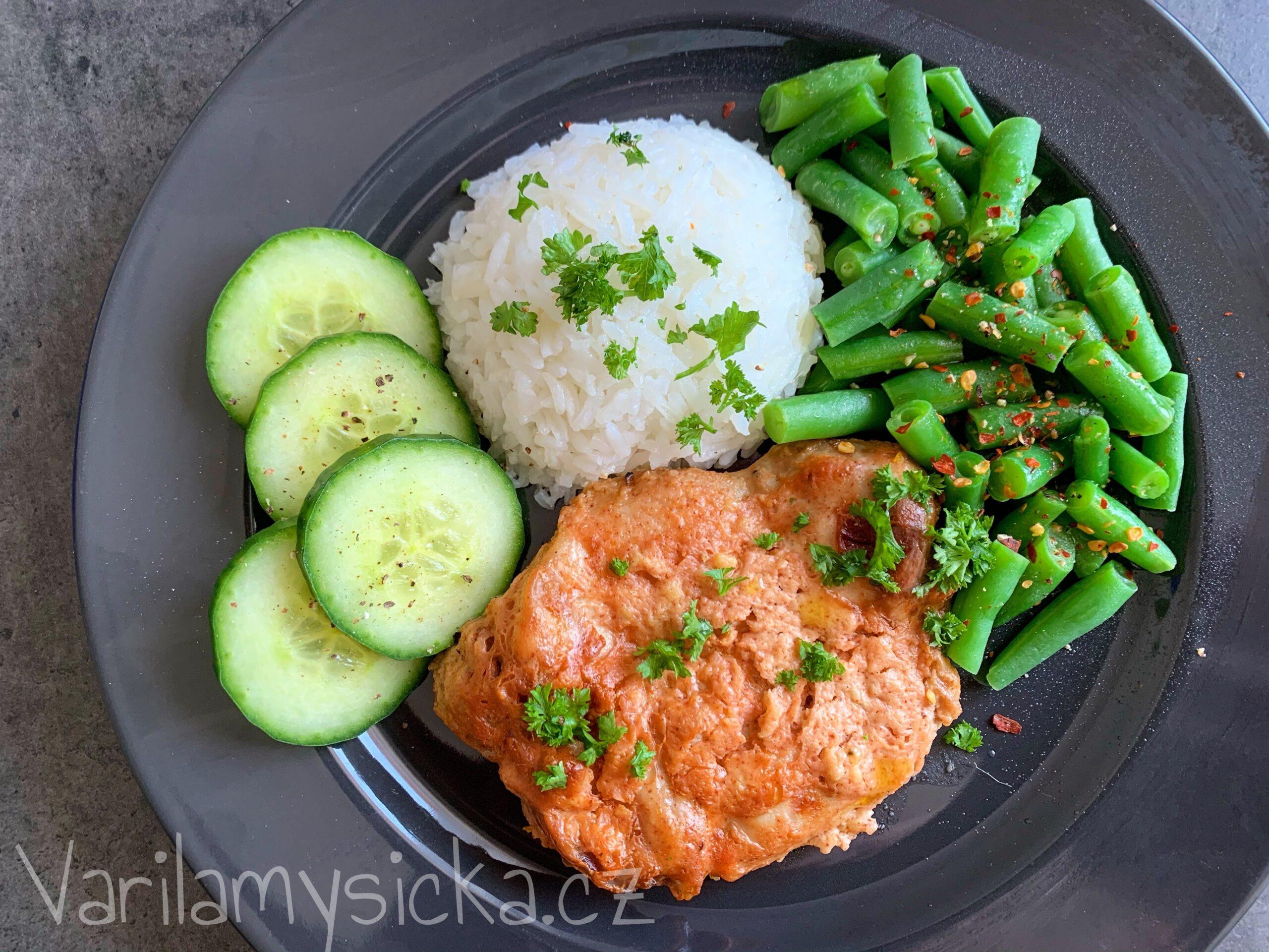 Kuřecí stehenní řízky naložené v jogurtu