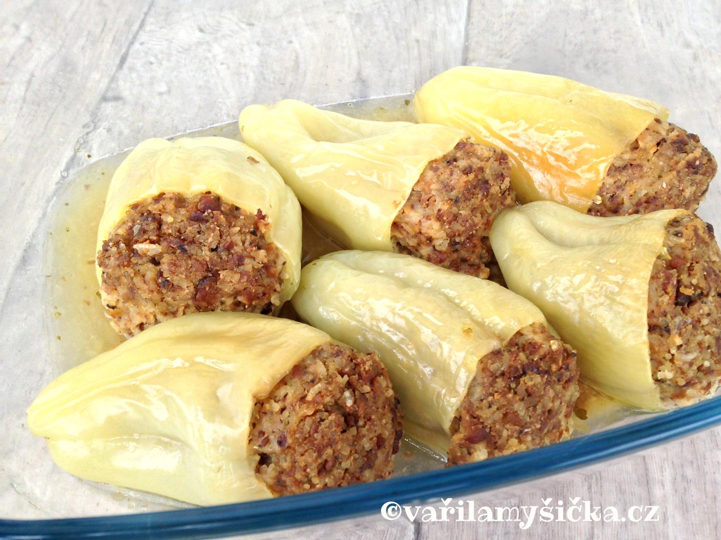 Plněné papriky bez masa