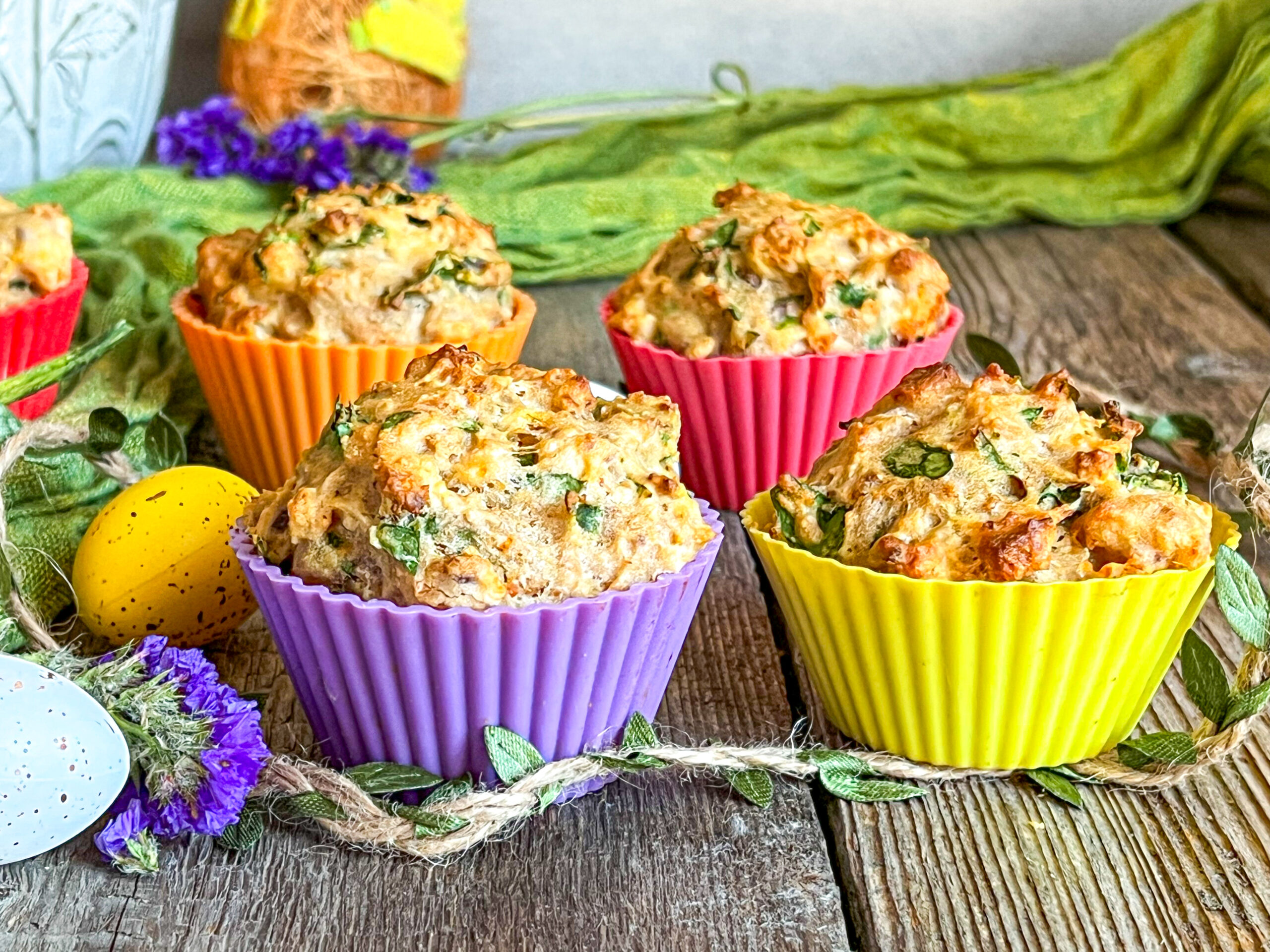 Slané muffiny jako velikonoční nádivka